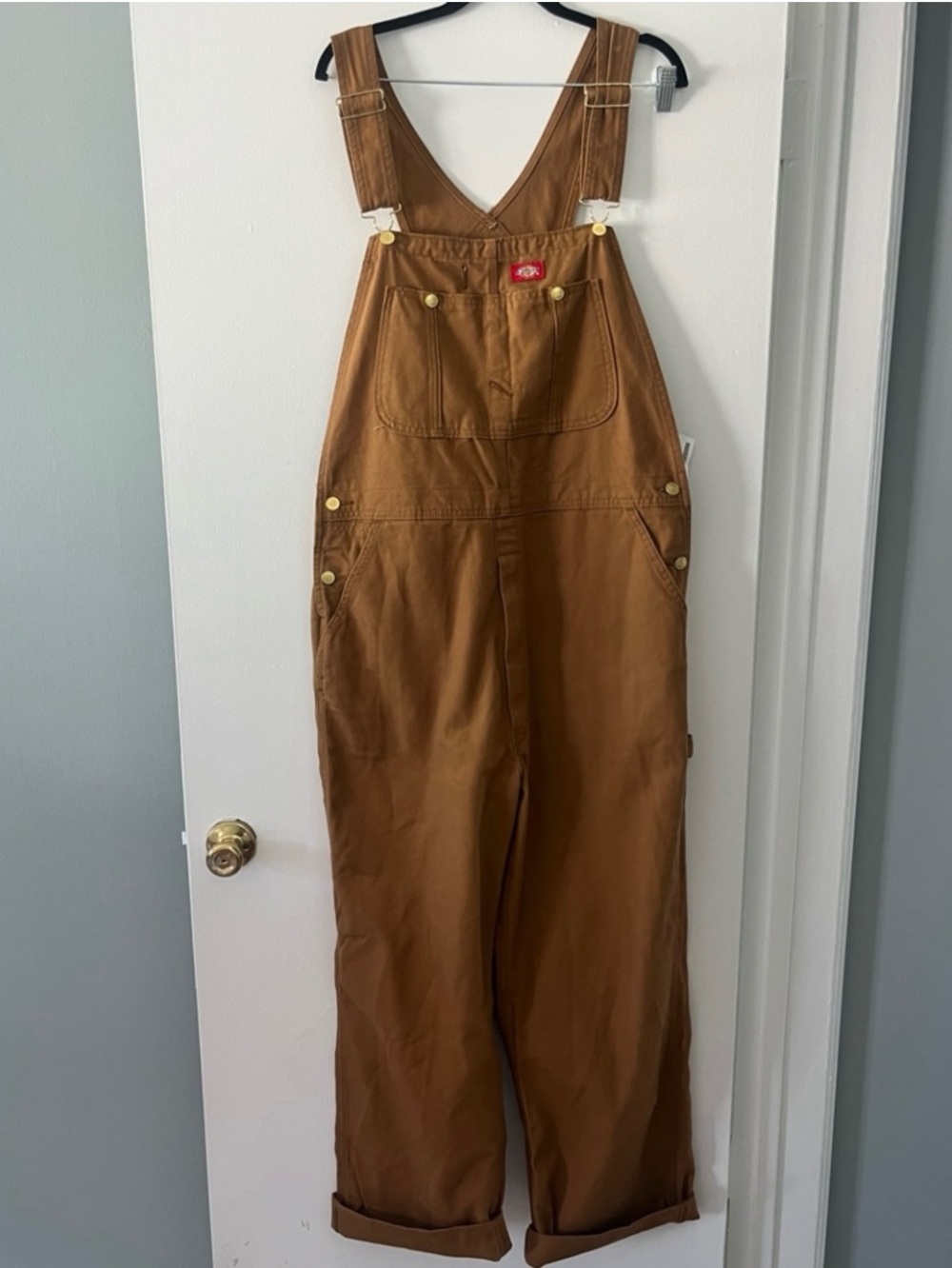 Dickies Brown Bib Overalls size small